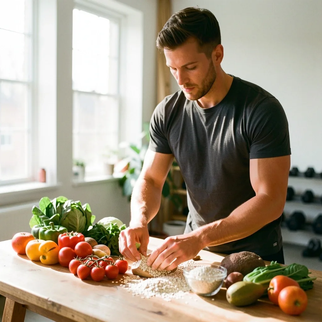 Balanced nutrition concept